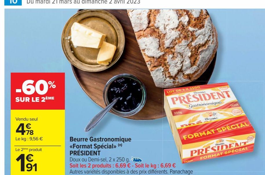 Beurre Gastronomique <Format Spécial> PRÉSIDENT