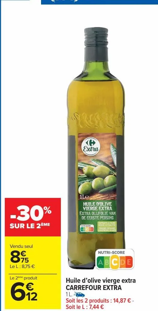 huile d'olive vierge extra carrefour extra