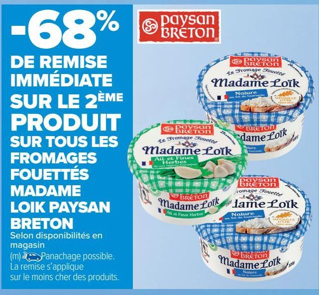 LES FROMAGES FOUETTÉS MADAME LOIK PAYSAN BRETON