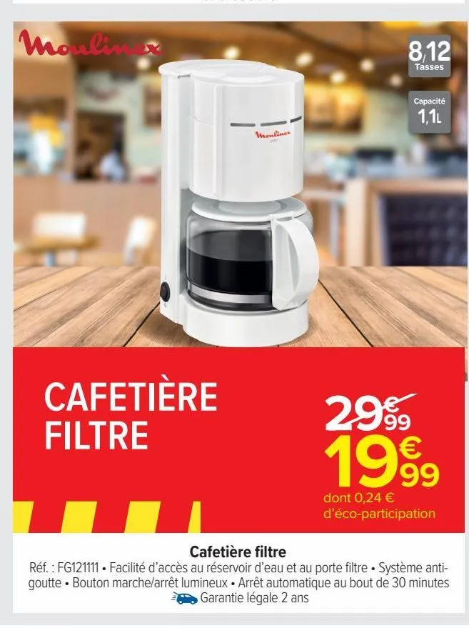 caffetière filtre