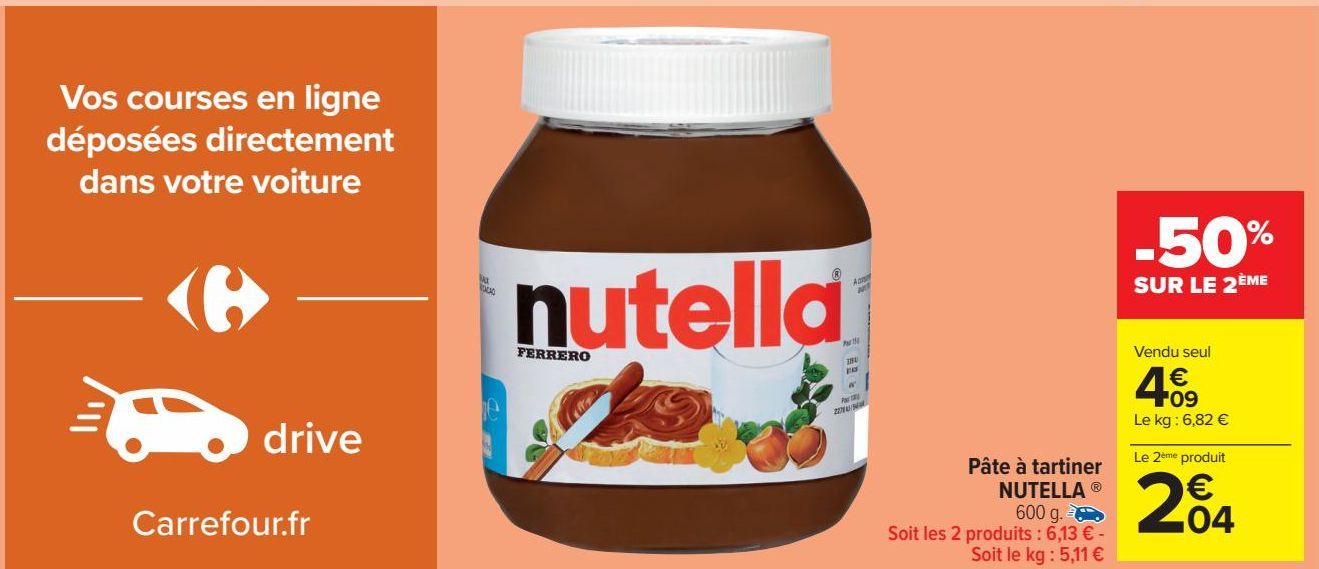 Pâte à tartiner NUTELLA