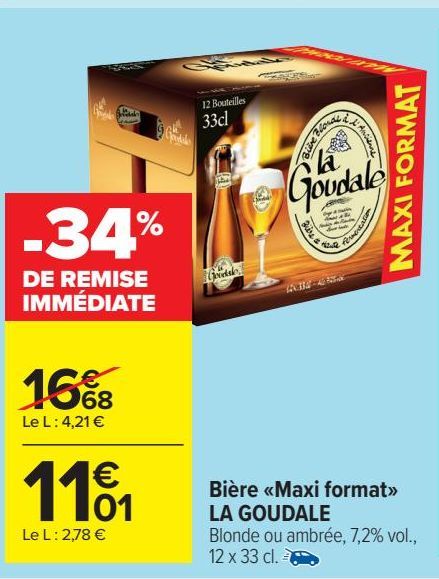 Bière <Maxi format> LA GOUDALE