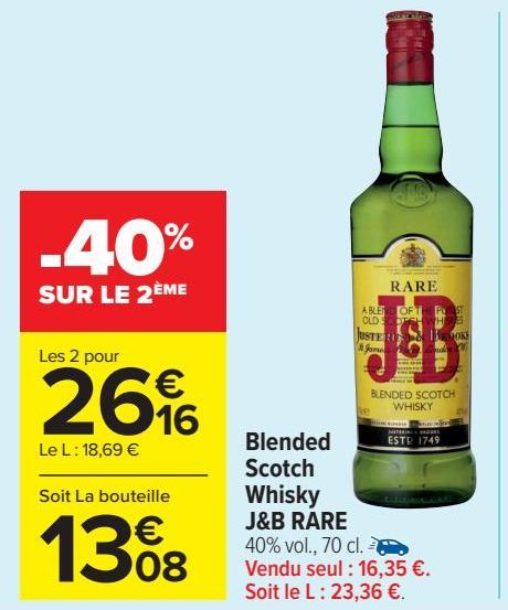 Blended Scotch Whisky J&B RARE