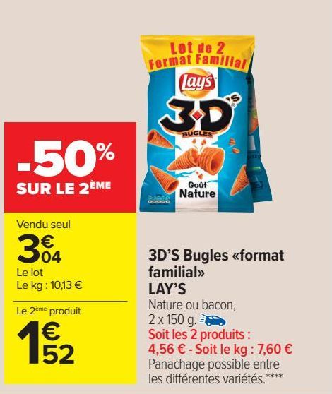 3D'S Bugles <format familial> LAY'S