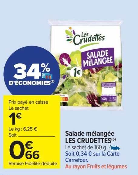 Salade mélangée LES CRUDETTES