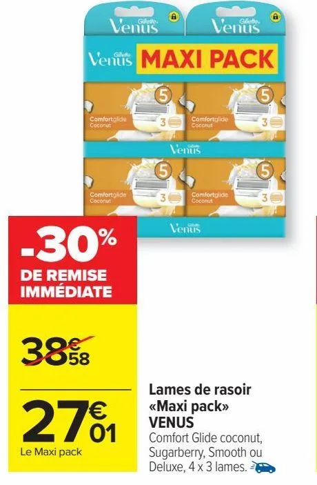 lames de rasoir <maxi pack> venus