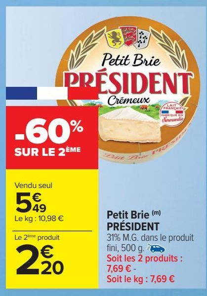 Petit Brie PRÉSIDENT