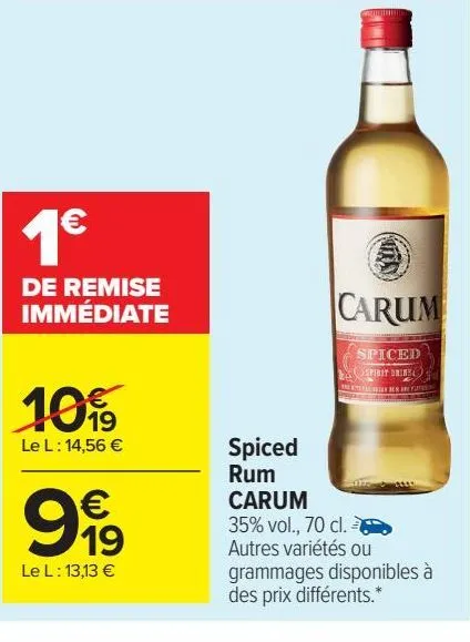 spiced rum carum