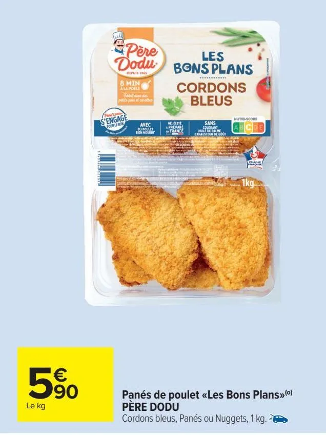 panés de pulet <les bons plans> père dodu