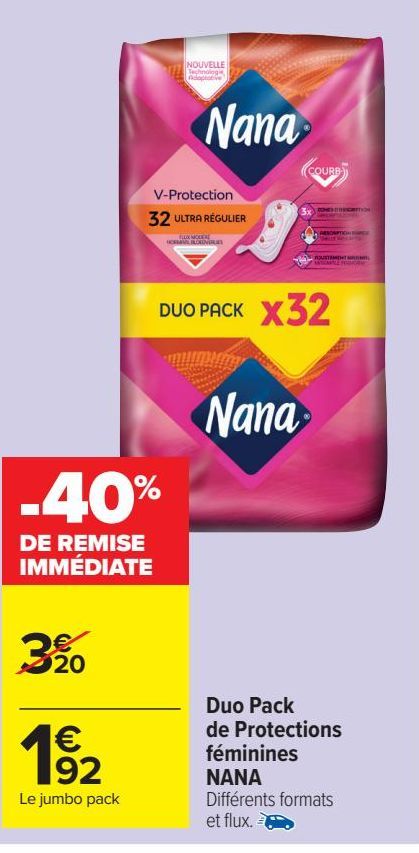 Duo Pack de Protectionos féminines NANA