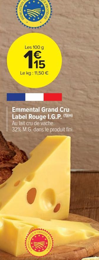 Emmental Grand Cru Label Rouge I.G.P.