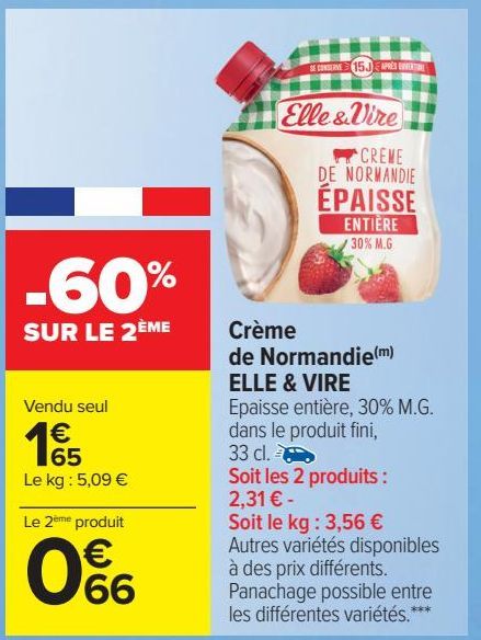 Crème de Normandie ELLE & VIRE