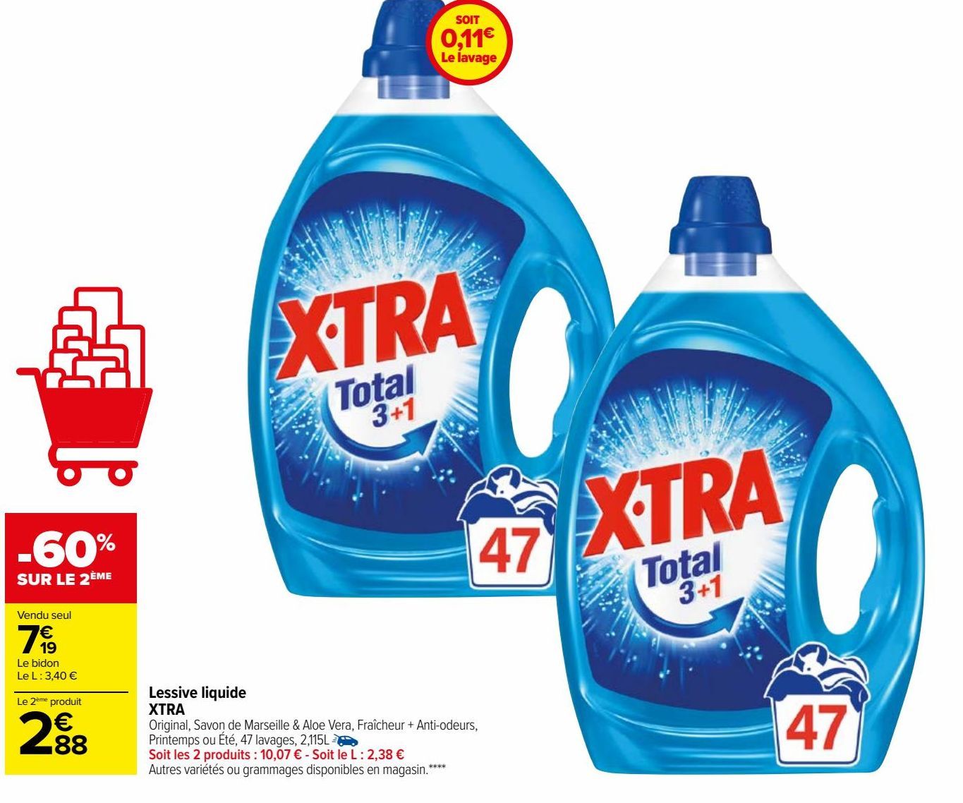 Lessive liquide XTRA