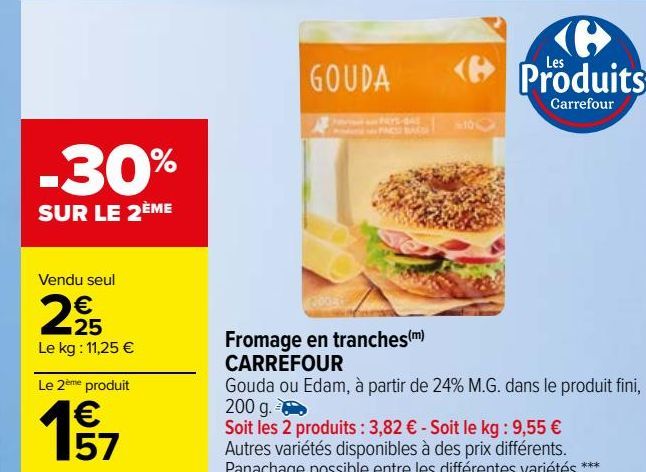 Fromage en tranches CARREFOUR