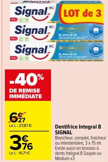 Dentifrice Integral 8 SIGNAL