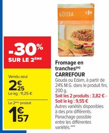 Fromage en tranches CARREFOUR