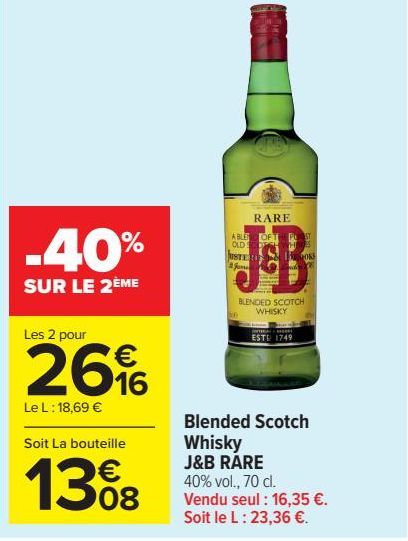 Blended Scotch Whisky J&B RARE