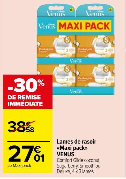 Lames de rasoir <Maxi pack> VENUS