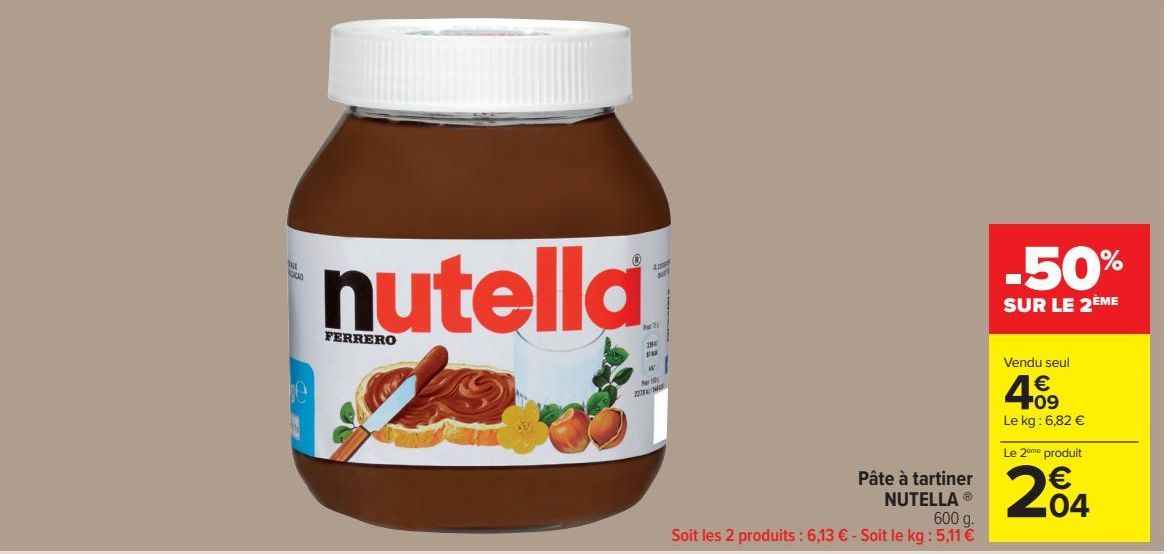 Pâte à tartiner NUTELLA