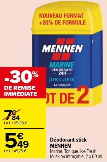 Déodorant stick MENNEM