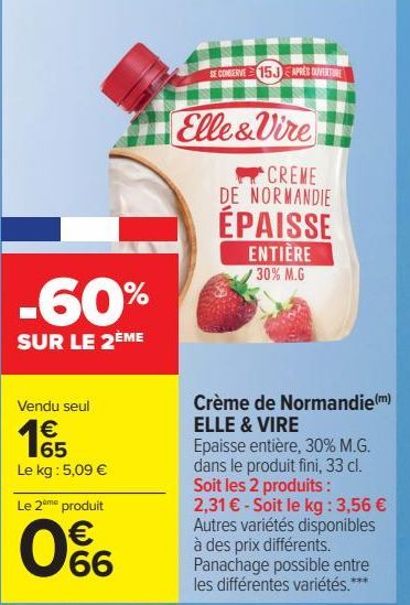 Crème de Normandie ELLE & VIRE