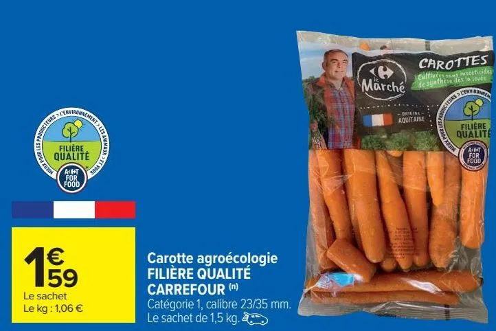 carottes agroécologie filiere qualite carrefour 