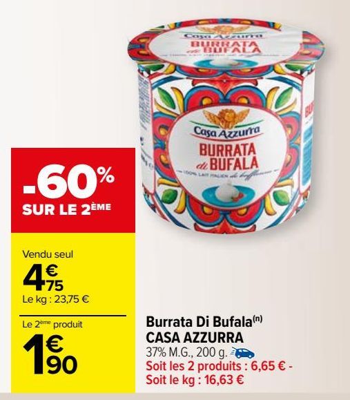 Burrata Di Bufala CASA AZZURRA 