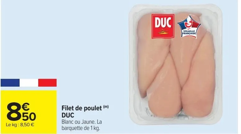 filets de poulet duc 