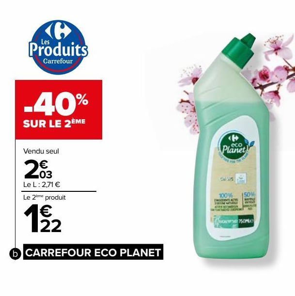 Gel wc CARREFOUR ECO PLANET 