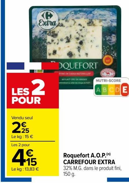 Roquefort A.O.P. CARREFOUR EXTRA 