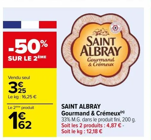 saint albray gourmand et crémeux