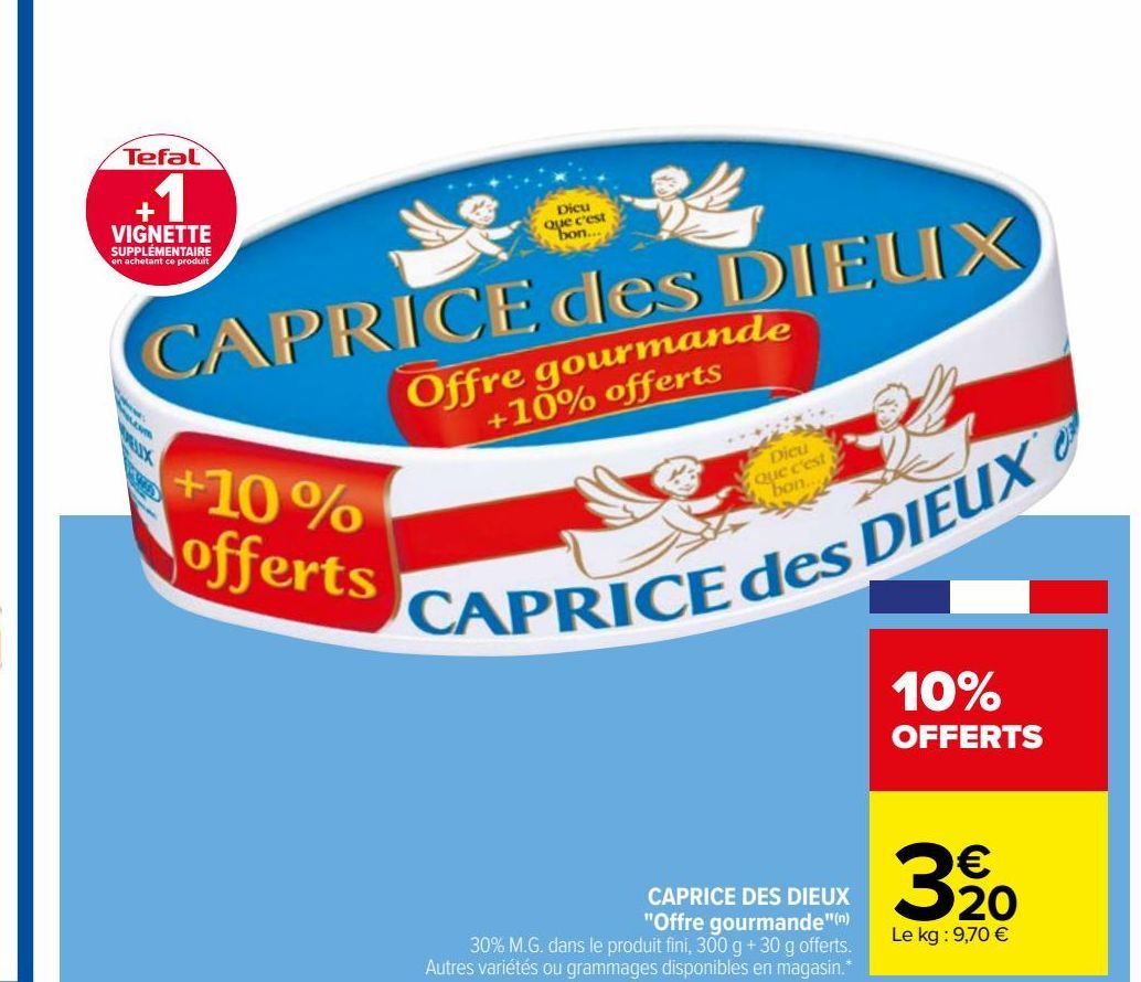 CAPRICE DES DIEUX "Offre gourmande"