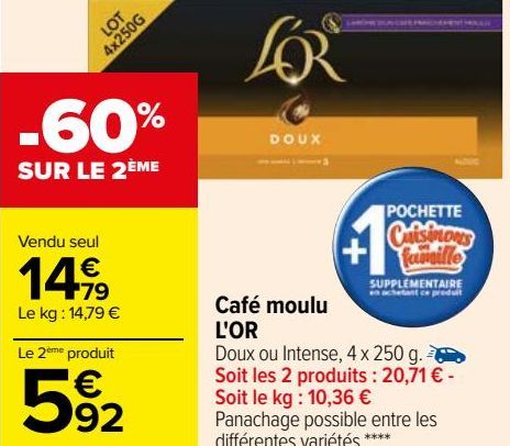 Café moulu L'OR