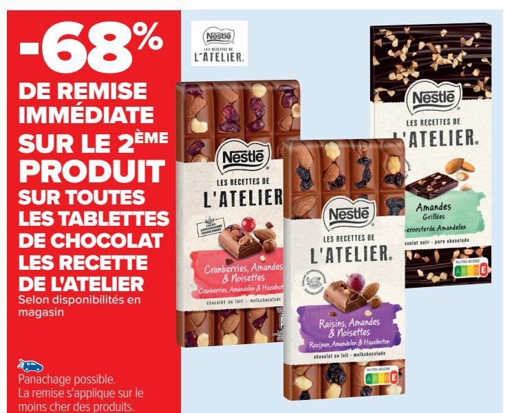 TOUTES LES TABLETTES DE CHOCOAT LES RECETTE DE L'ATELIER 