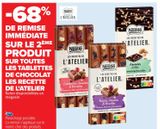 TOUTES LES TABLETTES DE CHOCOAT LES RECETTE DE L'ATELIER  offre sur Carrefour