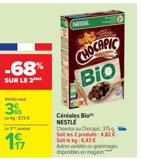 Céréales bio Nestlé
