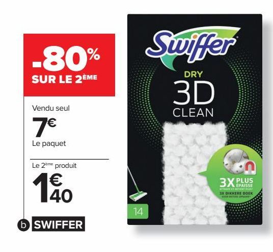 RECHARGE BALAI 3D CLEAN SWIFFER