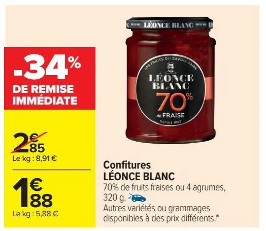 confitures leonce blanc