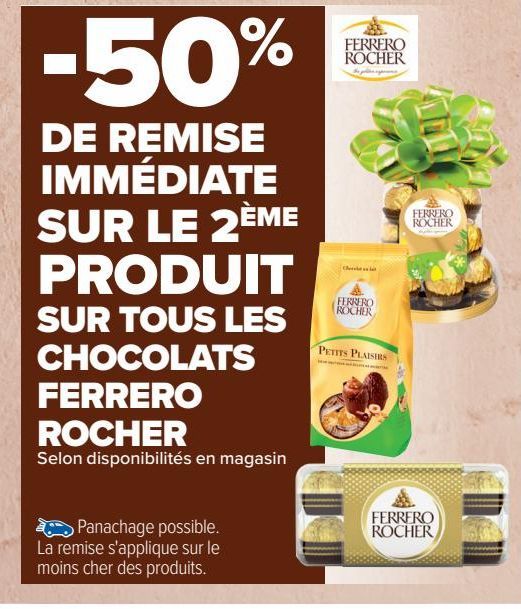 TOUS LES CHOCOLATS FERRERO ROCHER