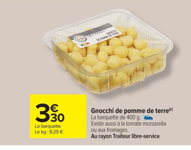 Gnocchi de pomme de terre