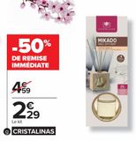 Désodorisant diffuseur capillaire CRISTALINAS  offre à 2,29€ sur Carrefour