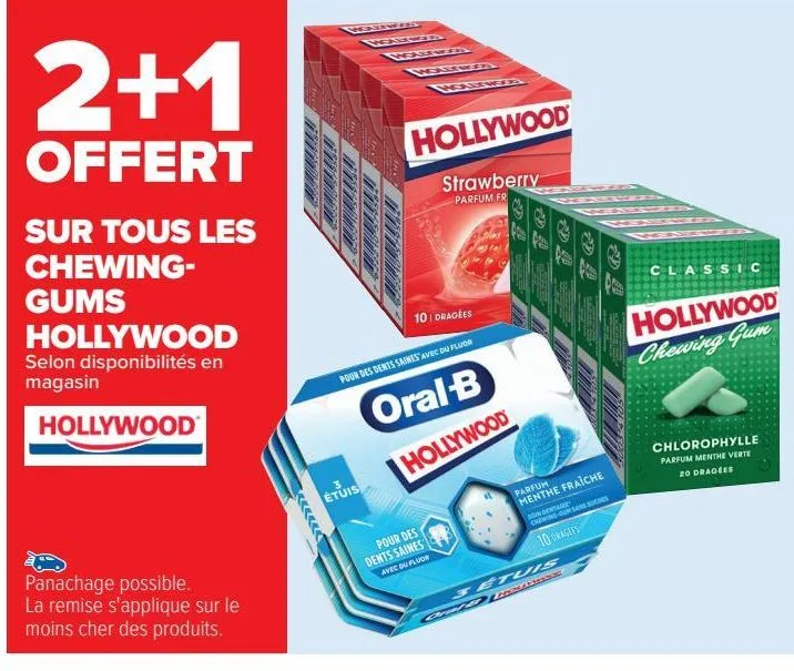 tous les chewing-gums hollywood