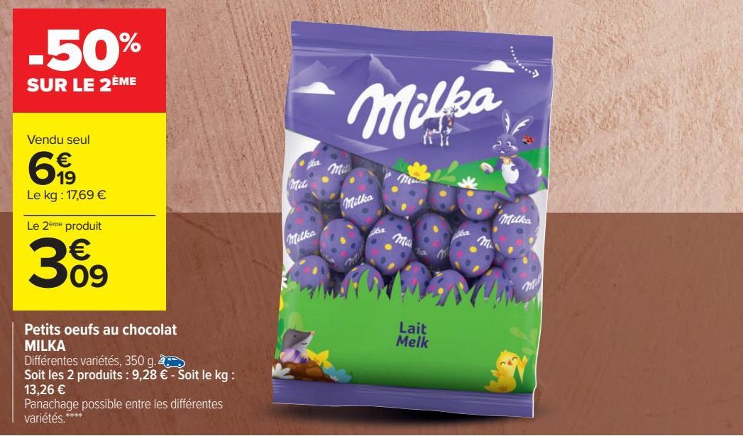 Petits œufs au chocolat MILKA