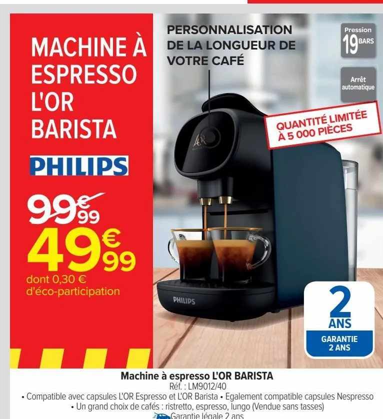 machine a espresso l'or barista philips