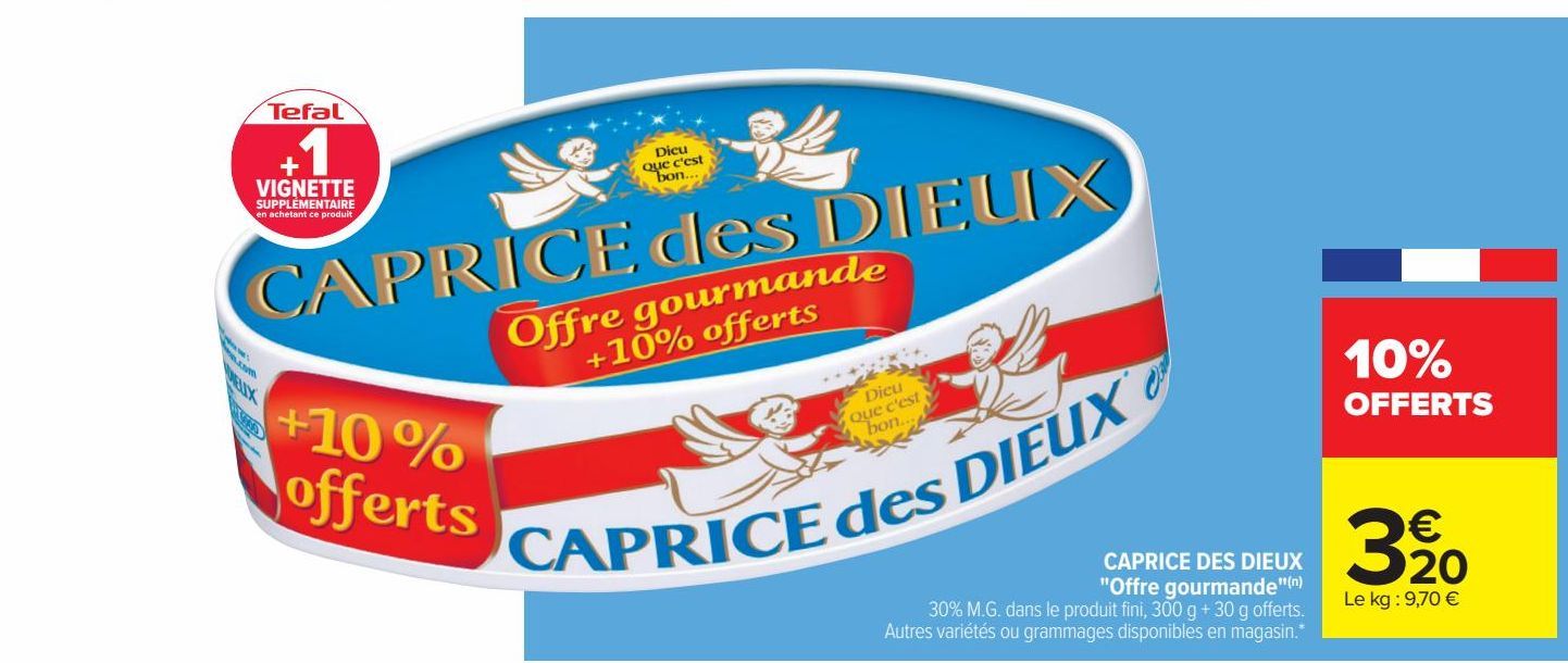 Caprice des Dieux offre gourmande fromage
