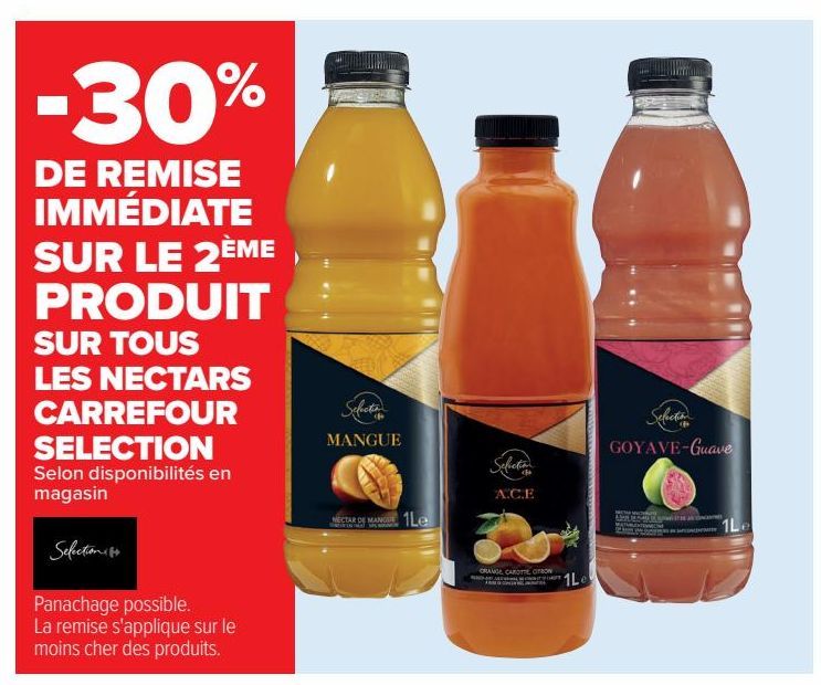 TOUS LES NECTARS CARREFOUR SELECTION