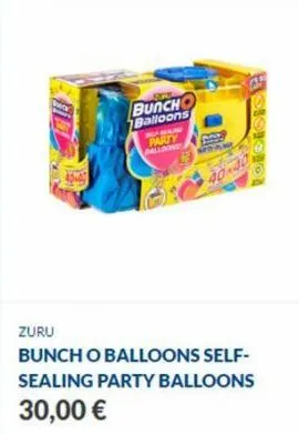 buncho balloons  no main  party palloons  wam  40-40  zuru  bunch o balloons self-sealing party balloons  30,00 € 