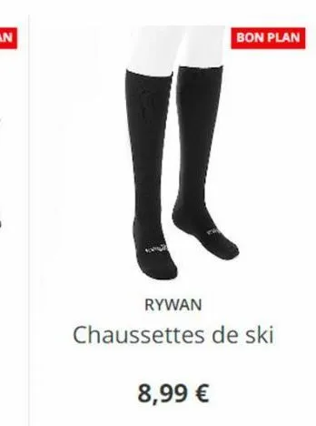 rywan  chaussettes de ski  8,99 €  bon plan 
