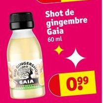 GAIA  Shot de gingembre Gaia 60 ml  0⁹⁹ 