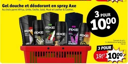 déodorant en spray axe